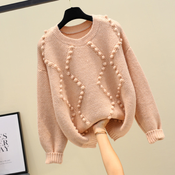 Γυναικείο μοντέρνο πουλόβερ με λαιμόκοψη O