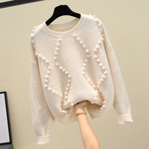 Γυναικείο μοντέρνο πουλόβερ με λαιμόκοψη O