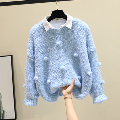 Κομψό μοντέλο μοντέρνο γυνικαείο πουλόβερ σε διάφορα χρώματα