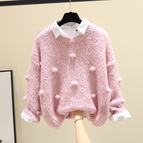 Κομψό μοντέλο μοντέρνο γυνικαείο πουλόβερ σε διάφορα χρώματα