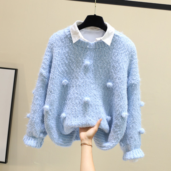 Κομψό μοντέλο μοντέρνο γυνικαείο πουλόβερ σε διάφορα χρώματα