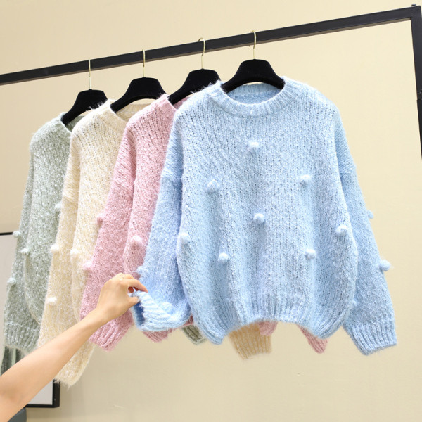 Κομψό μοντέλο μοντέρνο γυνικαείο πουλόβερ σε διάφορα χρώματα