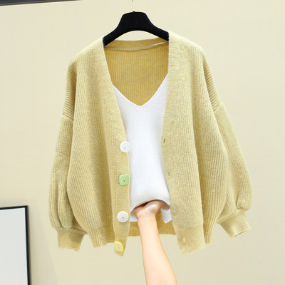 Γυναικεία ζακέτα με λαιμόκοψη σε διάφορα χρώματα