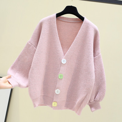 Γυναικεία ζακέτα με λαιμόκοψη σε διάφορα χρώματα