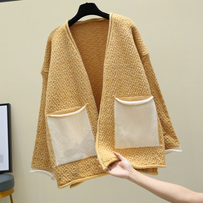 Γυναικεία casual ζακέτα με μεγάλες τσέπες σε τρία χρώματα