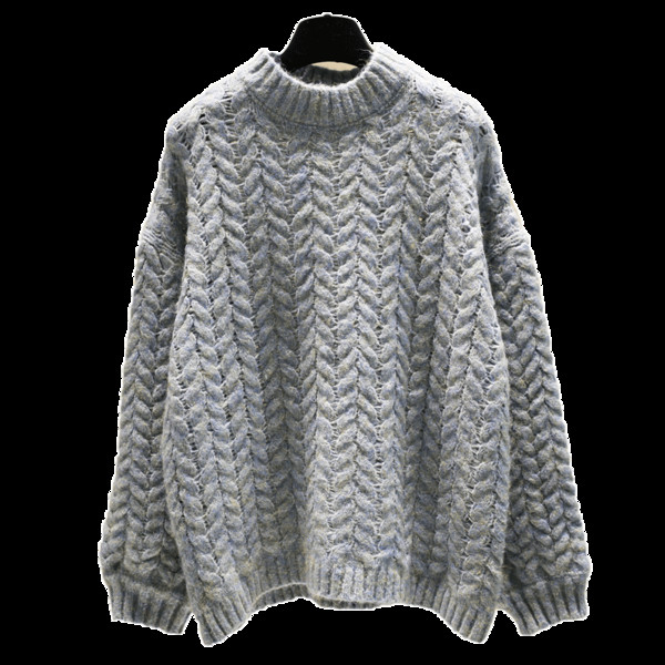 Γυναικείο πουλόβερ με στρογγυλό ντεκολτέ κατάλληλο για το χειμώνα