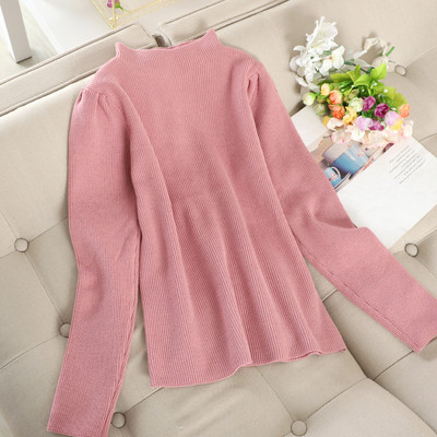 Μοντέρνο γυναικείο πουλόβερ  με χαμηλό γιακά σε τέσσερα χρώματα