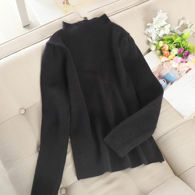 Μοντέρνο γυναικείο πουλόβερ  με χαμηλό γιακά σε τέσσερα χρώματα