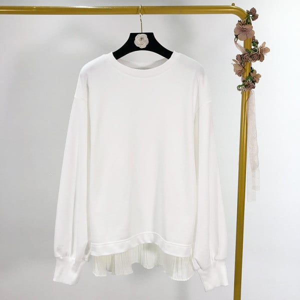 Modern fehér blúz, kivágott hátrésszel