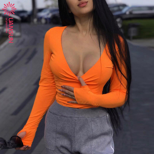 Modern női body O-nyakú és hosszú ujjú négy színben