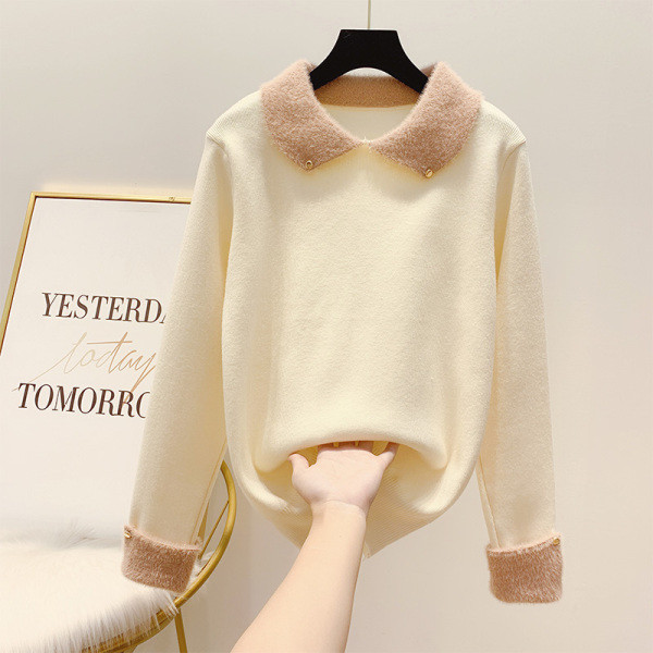 Μοντέρνο γυναικείο πουλόβερ  σε τέσσερα χρώματα