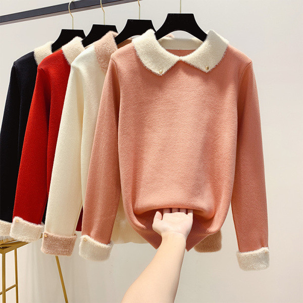 Μοντέρνο γυναικείο πουλόβερ  σε τέσσερα χρώματα