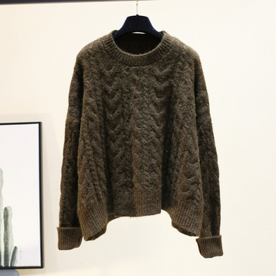 Χειμερινό παιδικό χειμερινό πουλόβερ με στρογγυλη λαιμόκοψη σε διάφορα χρώματα