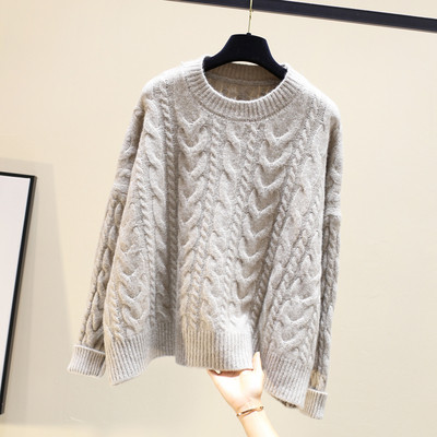 Χειμερινό παιδικό χειμερινό πουλόβερ με στρογγυλη λαιμόκοψη σε διάφορα χρώματα