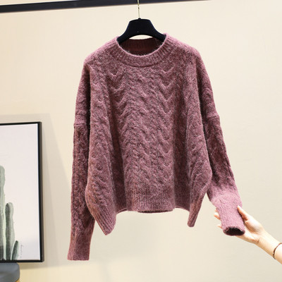 Χειμερινό παιδικό χειμερινό πουλόβερ με στρογγυλη λαιμόκοψη σε διάφορα χρώματα