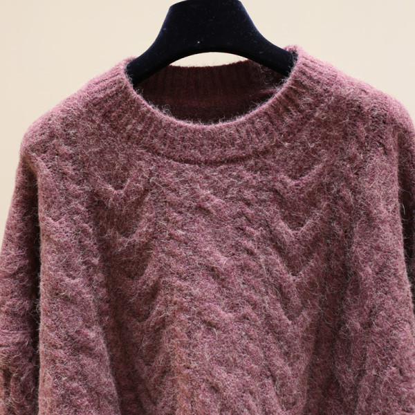 Χειμερινό παιδικό χειμερινό πουλόβερ με στρογγυλη λαιμόκοψη σε διάφορα χρώματα