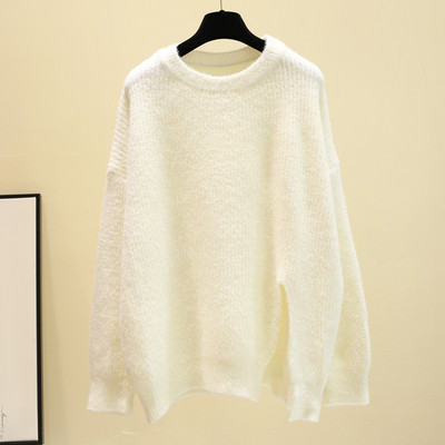 Χειμερινό γυναικείο πουλόβερ με σχισμή σε διάφορα χρώματα