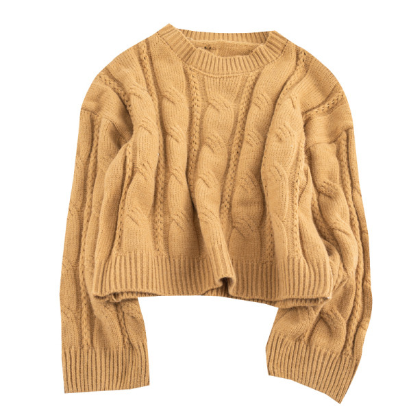 Γυναικείο πουλόβερ ν με ωοειδές λαιμόκοψη και μακρύ μανίκι σε τρία χρώματα