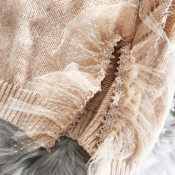 Új modell tüll női pulóver három színben