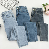 Modern női farmer három színben, magas derékkal