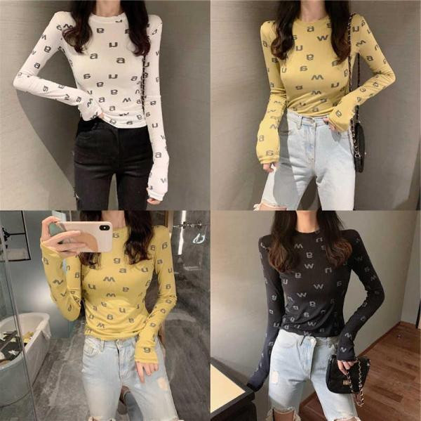 Γυναικεία μπλούζα σε λευκό, κίτρινο και μαύρο χρώμα με γράμματα