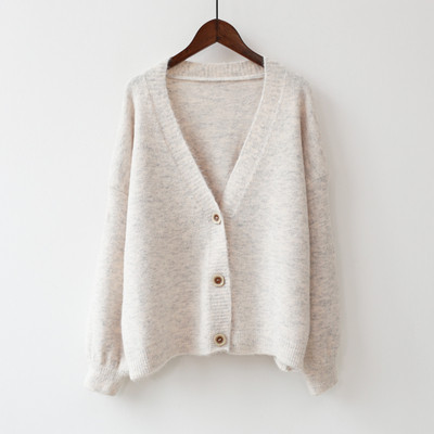 Női kardigán gombokkal és spitz nyakkivágással több színben