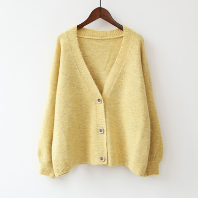 Női kardigán gombokkal és spitz nyakkivágással több színben