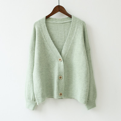 Női kardigán gombokkal és spitz nyakkivágással több színben