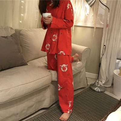 Γυναικεία πιτζάμα σε τρία χρώματα με πολύχρωμα μοτίβα