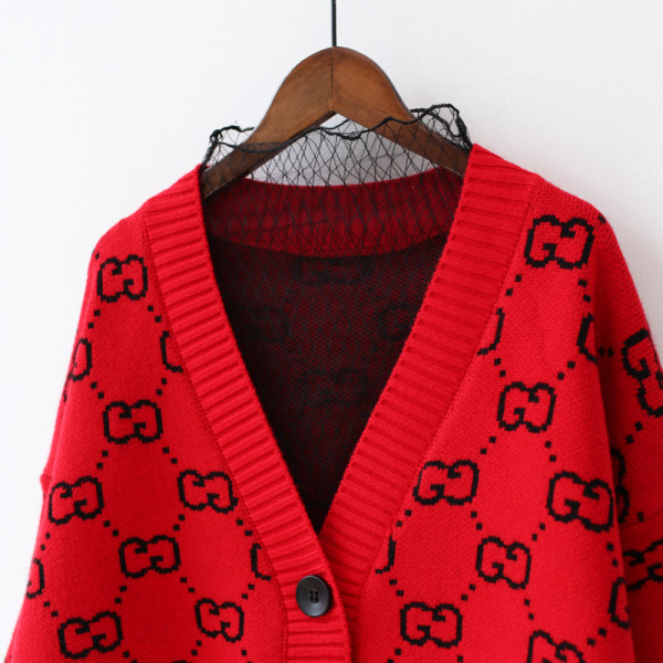 Modern női mellény piros, fekete és bézs színben