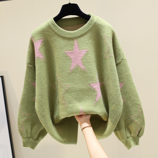 Μοντέρνο γυναικείο πουλόβερ με πολύχρωμα κεντήματα