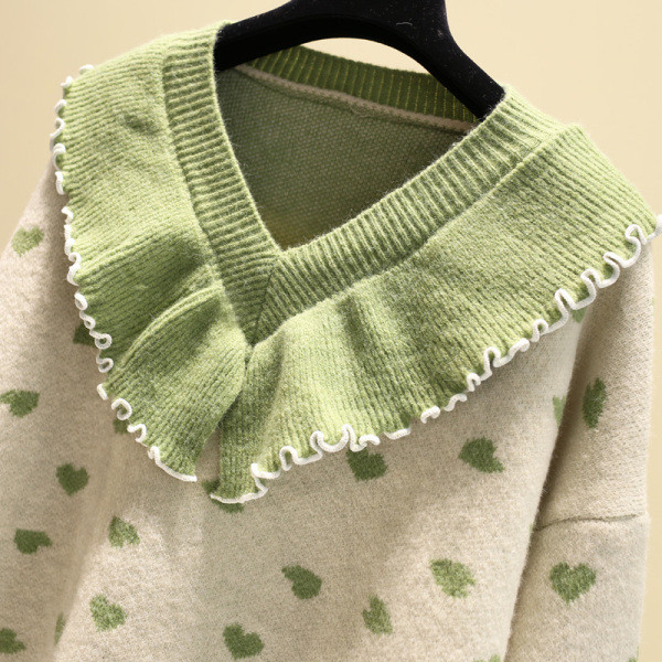 Női alkalmi pulóver spitz nyakkivágással, több színben