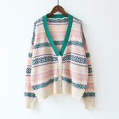 Γυναικεία casual ζακέτα με λαιμόκοψη