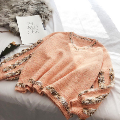 Női téli pulóver kerek nyakkivágással - több színben