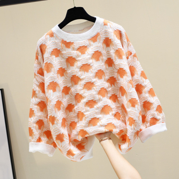 Γυναικείο μοντέρνο πουλόβερ για το χειμώνα με στρογγυλη λαιμόκοψη σε διάφορα χρώματα