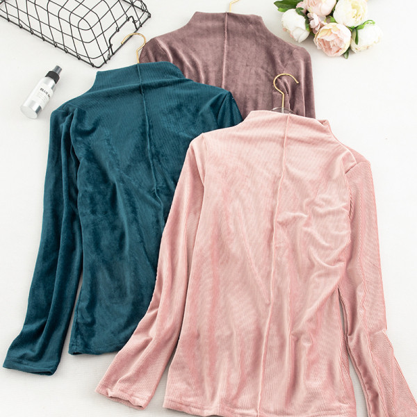 Aktuális női bársony blúz négy színben