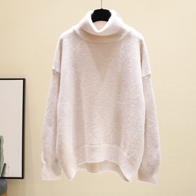 Ασύμμετρη μοτίβο γυναικείου πουλόβερ - διάφορα χρώματα