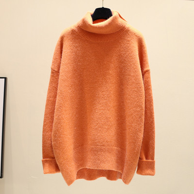 Ασύμμετρη μοτίβο γυναικείου πουλόβερ - διάφορα χρώματα