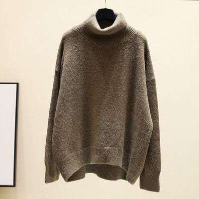 Ασύμμετρη μοτίβο γυναικείου πουλόβερ - διάφορα χρώματα