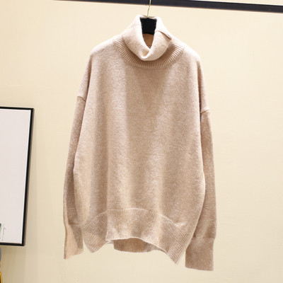 Ασύμμετρη μοτίβο γυναικείου πουλόβερ - διάφορα χρώματα