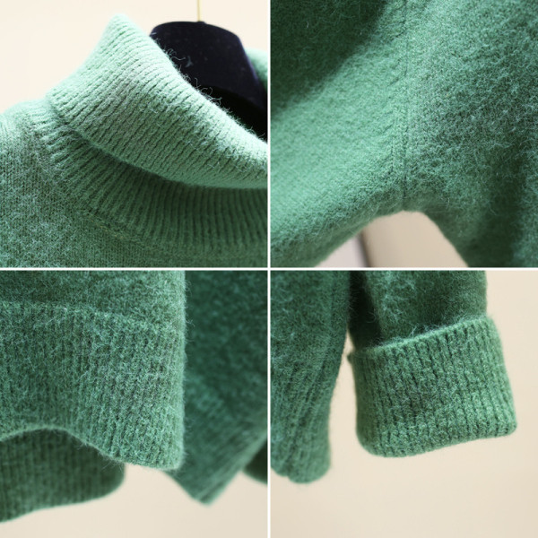 Ασύμμετρη μοτίβο γυναικείου πουλόβερ - διάφορα χρώματα