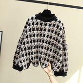 Μοντέρνο ασύμμετρο  γυναικείο πουλόβερ