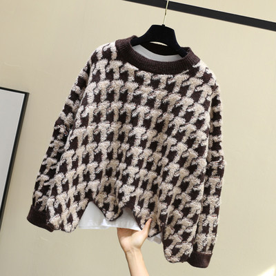 Μοντέρνο ασύμμετρο  γυναικείο πουλόβερ