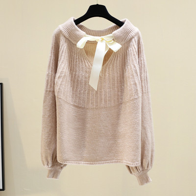 Χειμερινό γυναικείο πουλόβερ με στρογγυλη λαιμόκοψη σε τέσσερα χρώματα