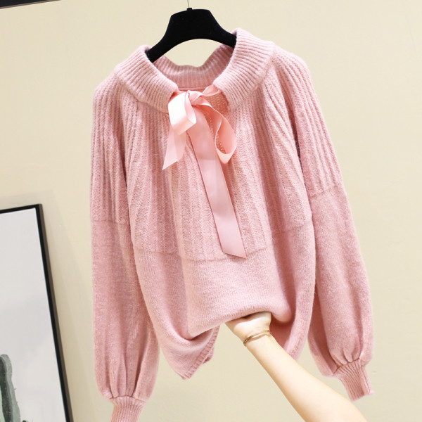 Χειμερινό γυναικείο πουλόβερ με στρογγυλη λαιμόκοψη σε τέσσερα χρώματα