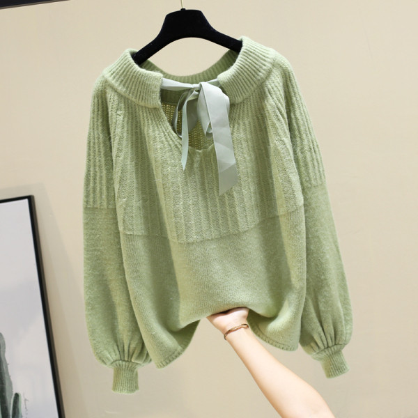 Χειμερινό γυναικείο πουλόβερ με στρογγυλη λαιμόκοψη σε τέσσερα χρώματα