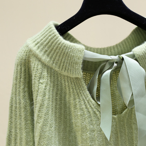 Χειμερινό γυναικείο πουλόβερ με στρογγυλη λαιμόκοψη σε τέσσερα χρώματα