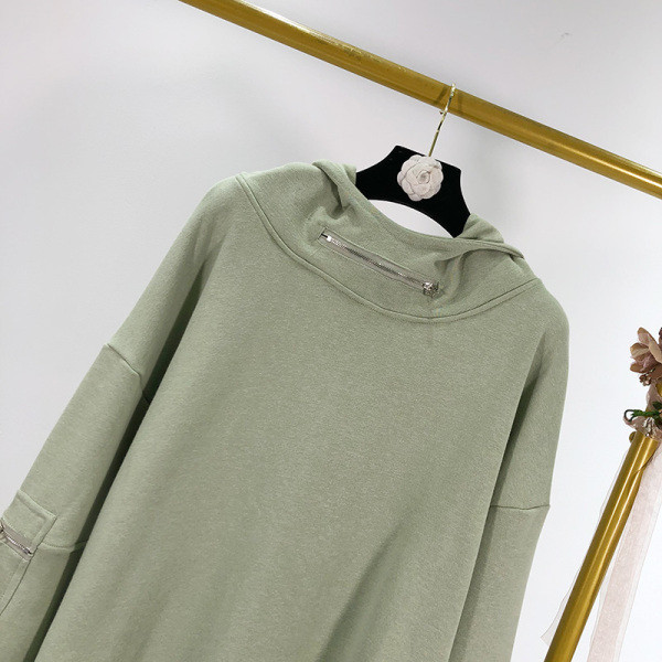 Καθημερινό φαρδύ φούτερ με κουκούλα