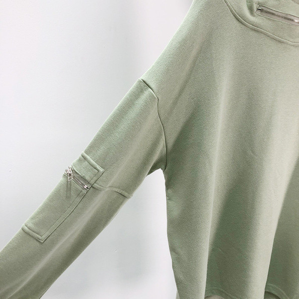 Καθημερινό φαρδύ φούτερ με κουκούλα