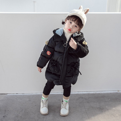 Μοντέρνο παιδικό μπουφάν με τρισδιάστατα στοιχεία για κορίτσια